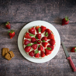tarte fraises speculoos mascarpone sans cuisson au monsieur cuisine