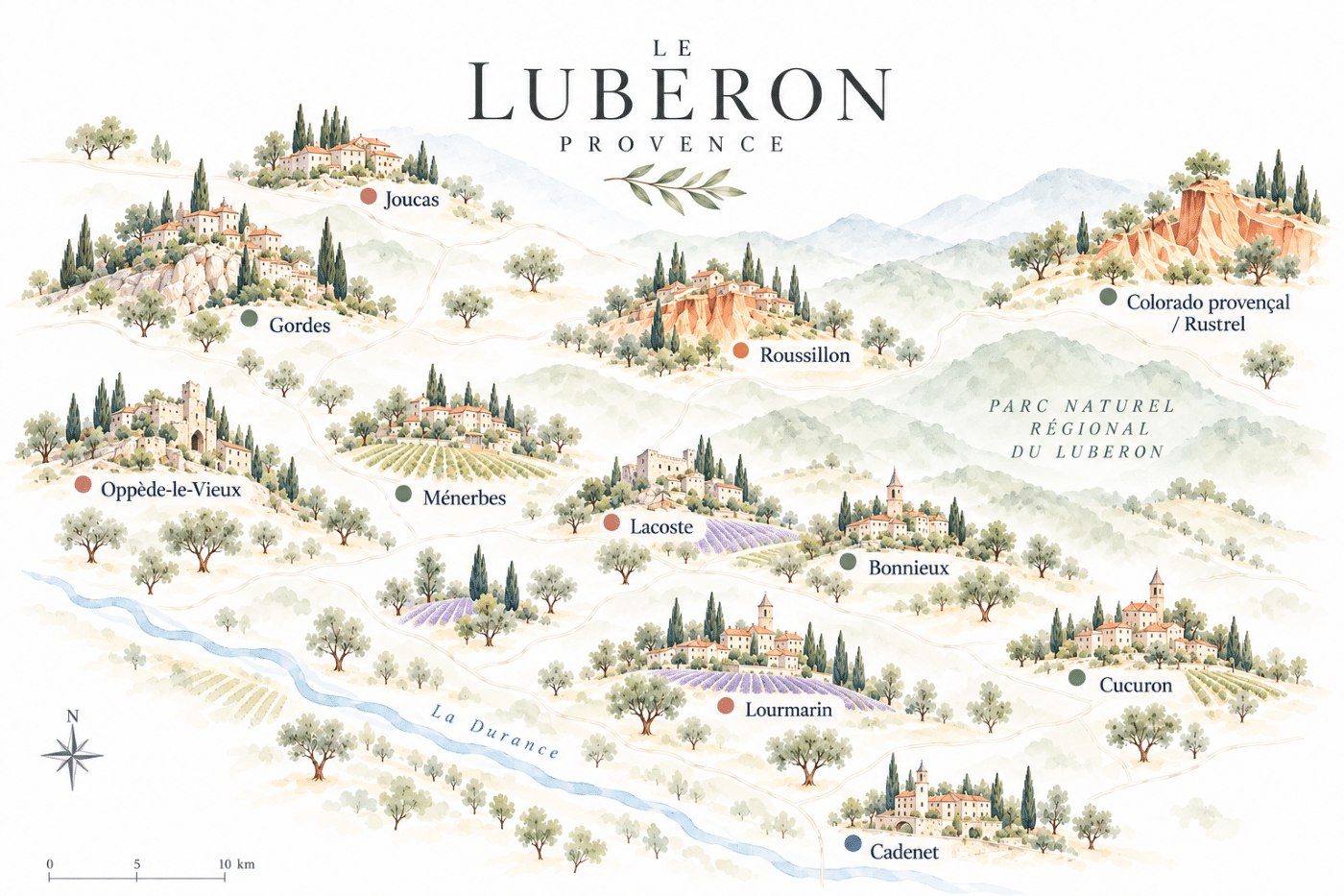 visiter les plus beaux villages du luberon, vaucluse, que faire