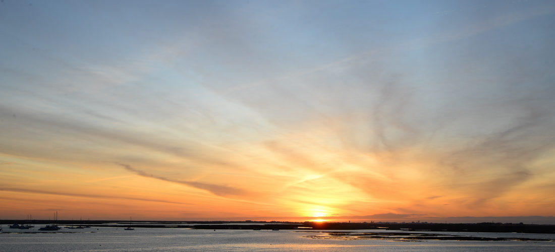 coucher de soleil à faro