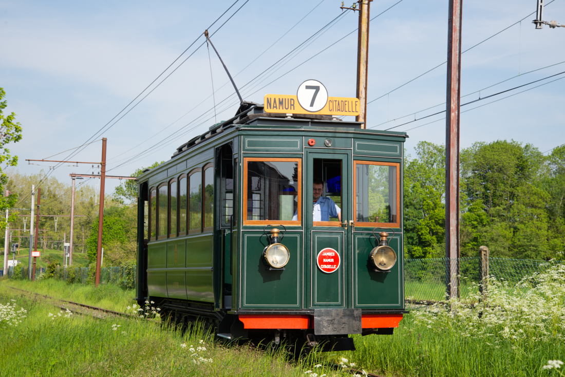 musée du tramway vicinal, tram entre lobbes et thuin