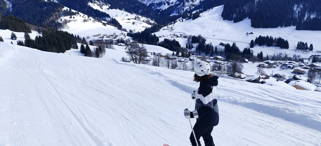 Apprendre à skier adulte , pistes de notre-dame de bellecombe