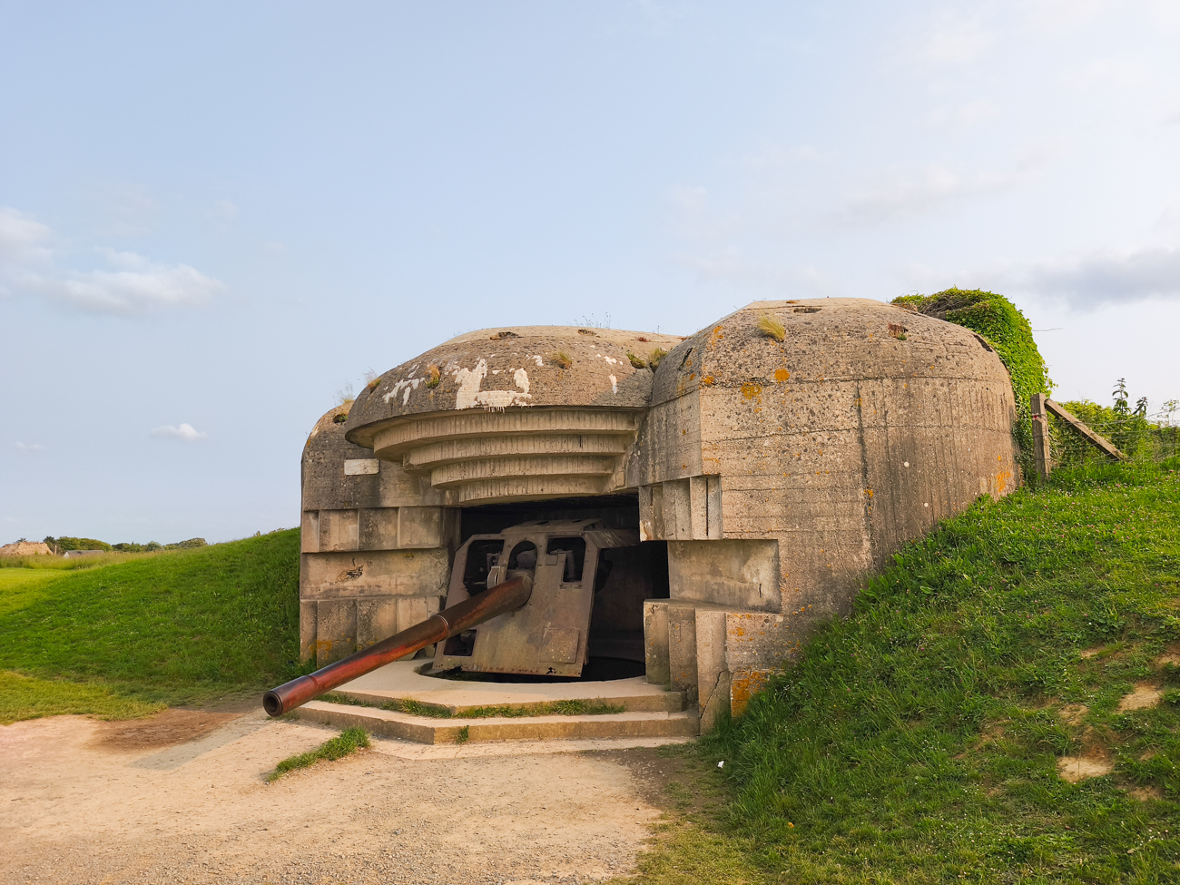 batterie de longues sur mer, normandie