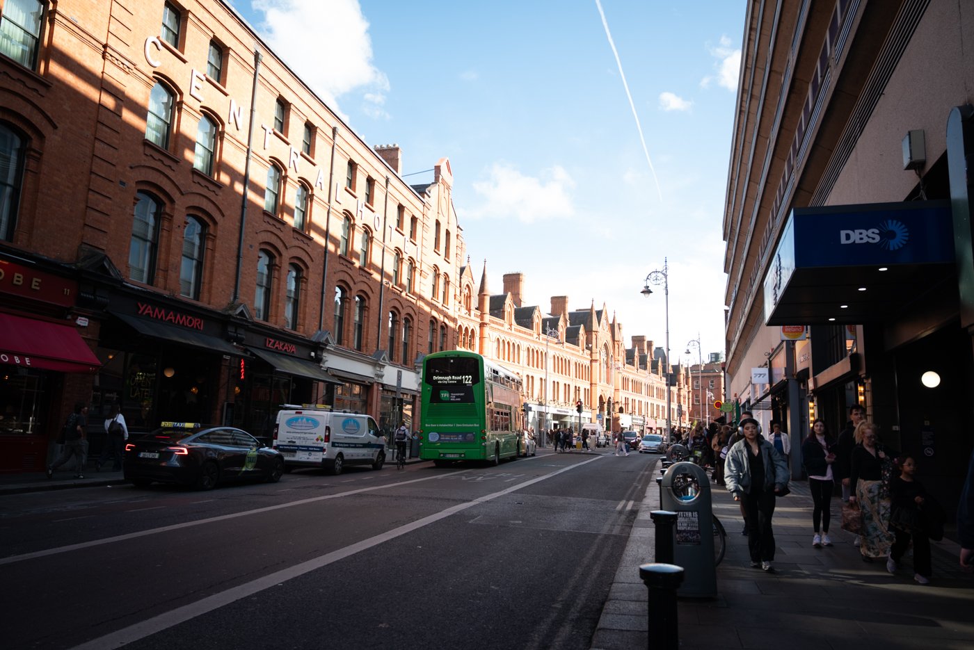 dans les rues de dublin , bus