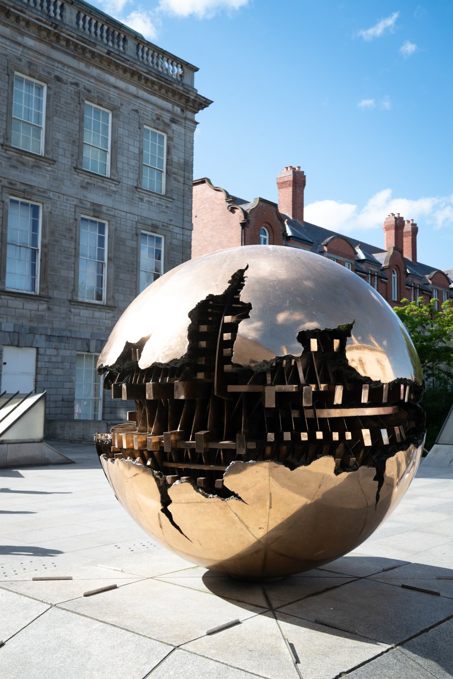 trinity college, université, cour, dublin