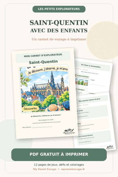 Aperçu du carnet de voyage gratuit Saint-Quentin pour enfants